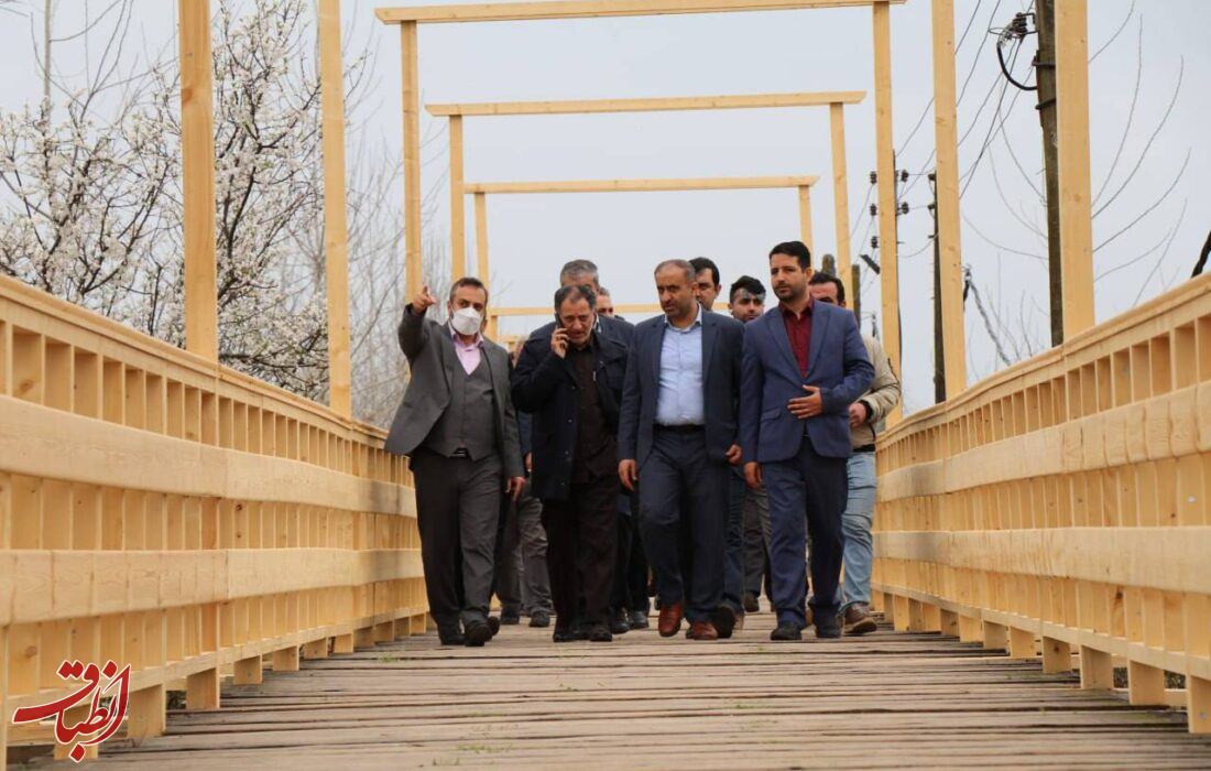 آیین افتتاح فاز اول مرمت پل چوبی بندر کیاشهر و پارک محله‌ای شیلات برگزار شد
