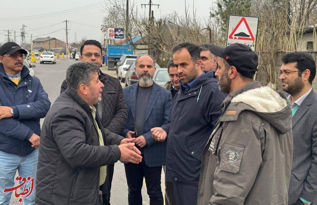 بازدید شهردار رشت از عملیات ساخت رفیوژ میانی جاده لاکان رشت