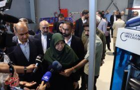 بازدید سخنگوی دولت و استاندار گیلان از واحدهای تولیدی در منطقه آزاد انزلی+ تصاویر