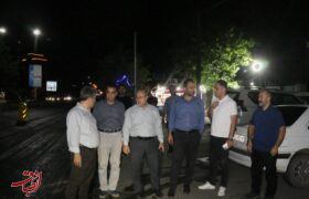 پخش ۲۰۰۰ تن آسفالت در ۶ محور اصلی شهر رشت در یک شب