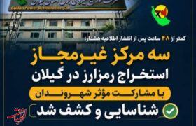 سه مرکز غیرمجاز استخراج رمزارز در گیلان با مشارکت مؤثر شهروندان شناسایی و کشف شد ‌
